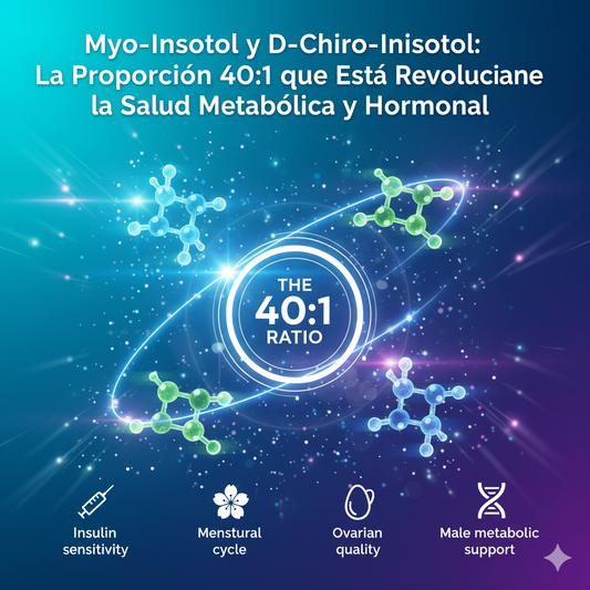 Myo-Inositol y D-Chiro-Inositol: La proporción 40:1 que está revolucionando la salud metabólica y hormonal  🔬
