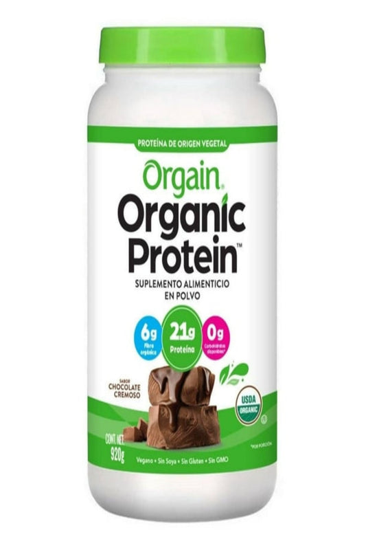 Suplemento alimenticio Orgain proteína orgánica chocolate 920 g