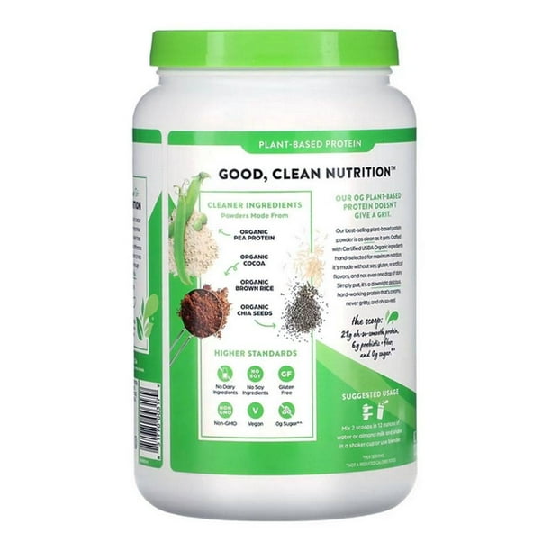 Suplemento alimenticio Orgain proteína orgánica chocolate 920 g
