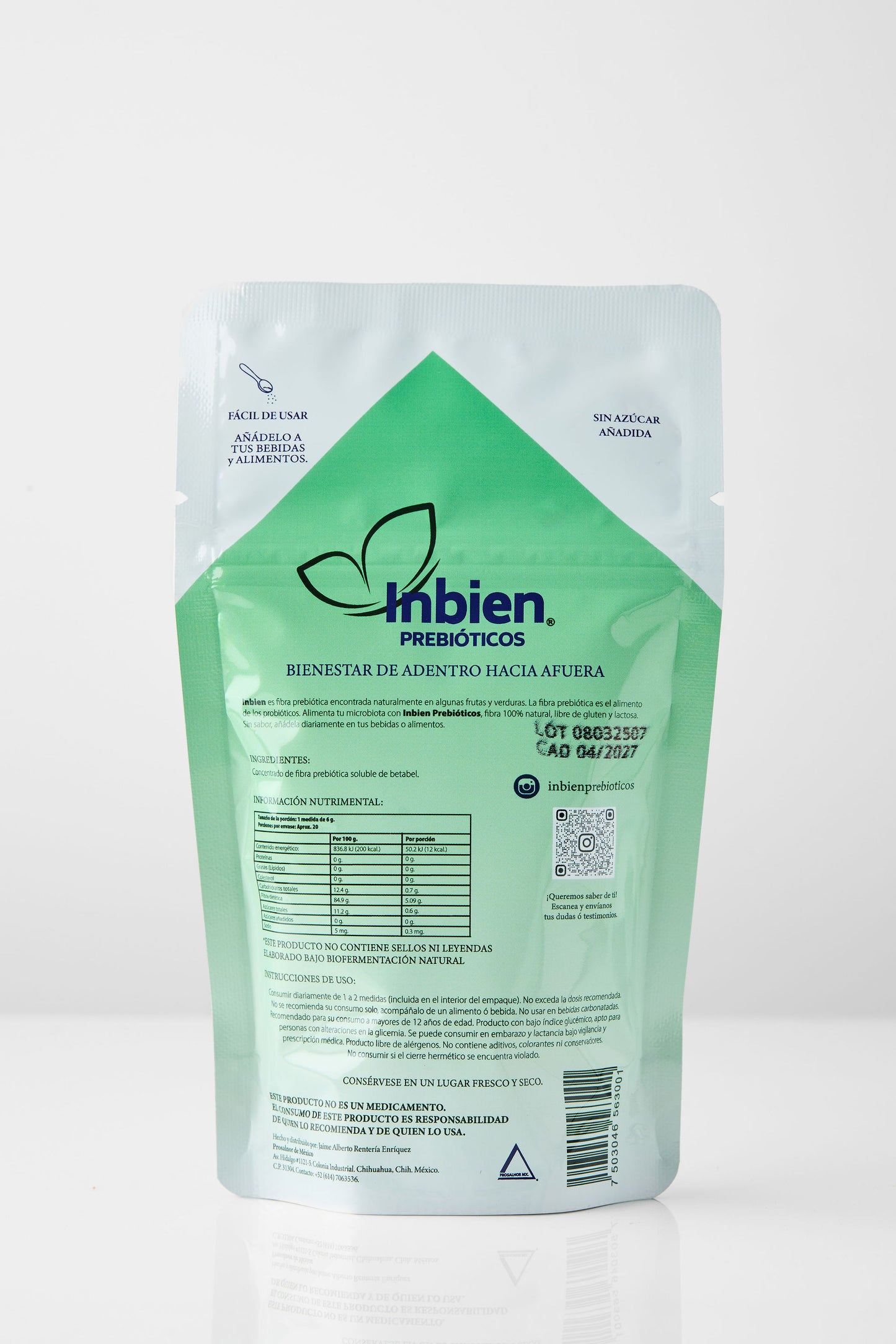 Prebióticos en Polvo | 1 Paquete de 120g