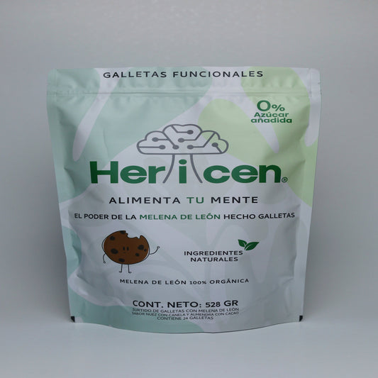 Hericen galletas funcionales 100% Orgánicas con Melena de León