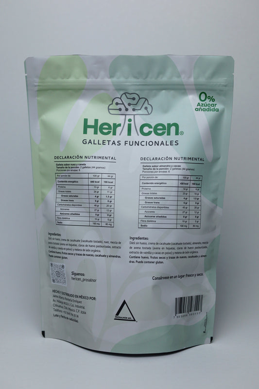 Hericen galletas funcionales 100% Orgánicas con Melena de León